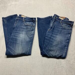 LOT of‎ 2 Orvis Jeans Five Pocket Stretch Denim Straight Leg Fit 40x31 40x30